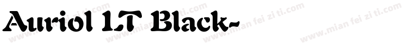 Auriol LT Black字体转换